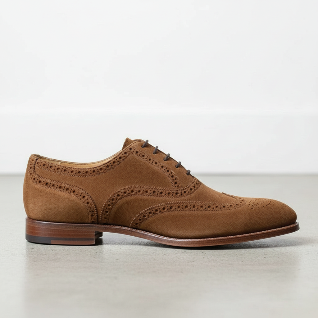 brown side view of product