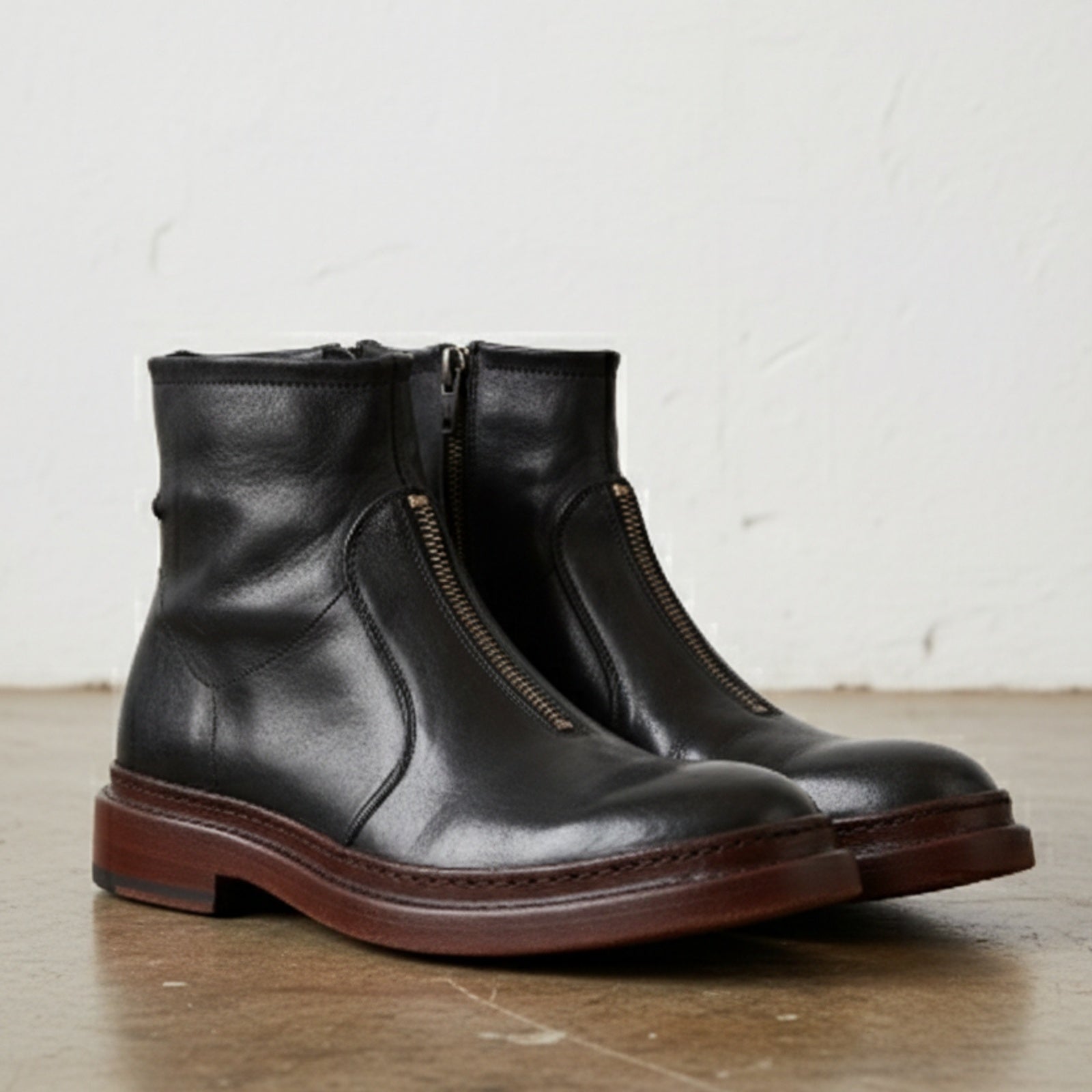 3-4-right-view - Men's Ankle Boots, Leather Ankle Boots, Casual Leather Boots