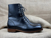 New Handmade Men Black Combat Boots, Men Boot, Mens Lace Up Boots