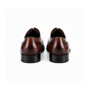 back-view - Cow Leather Oxford Brogue Dress Shoes