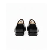Men's Black Leather Oxford Dress Shoes - back-view