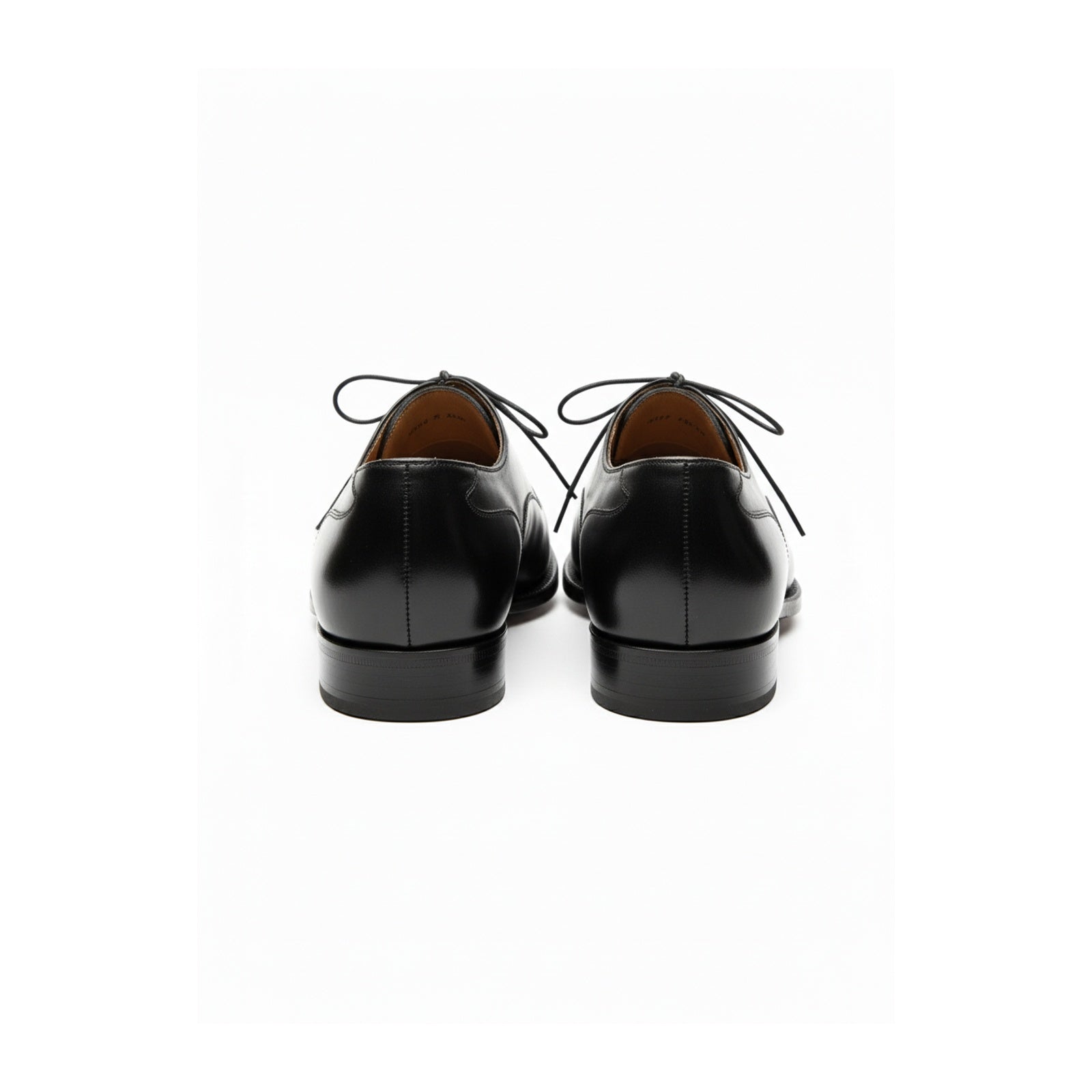 Handmade Mens Black Formal Shoes, Men Black Tuxedo Leather Shoes, Shoes - back-view