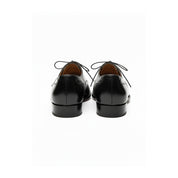Handmade Mens Black Formal Shoes, Men Black Tuxedo Leather Shoes, Shoes - back-view