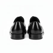 Handmade Mens Formal Shoes, Men Two Tone Wing Tip Dress Shoes, Shoes - back-view