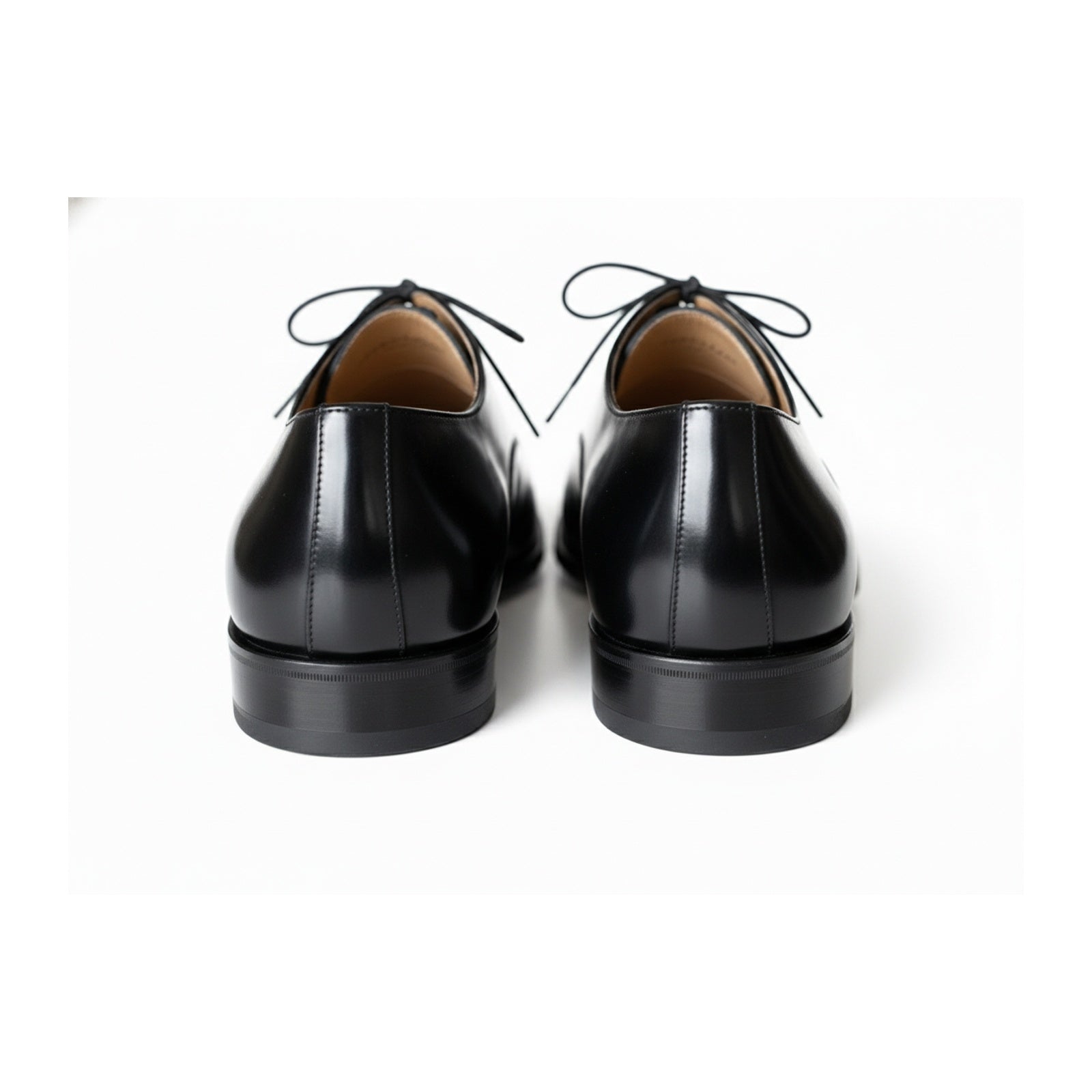 Handmade Mens Formal Shoes, Mens Fashion Black Dress Shoes, Mens Shoes - back-view