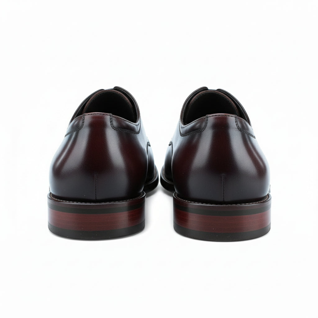 Men's Genuine Leather Formal Oxfords - back-view