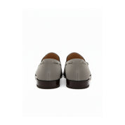 Light Gray Suede Tassel Moccasins - back-view