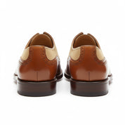 Men Spectator Shoes, Wingtip Brogue Two Tone Shoes, Formal Dress Shoes - back-view