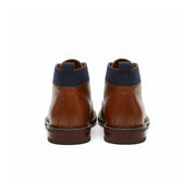 back-view - Men's Antique Brown Leather Chukka Boots – Casual Style