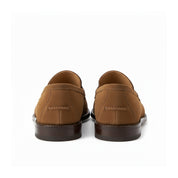 back-view - Men's Beige Suede Moccasin Loafers
