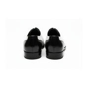 Men's Black and White Spectator Dress Shoes - back-view