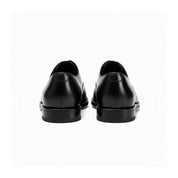 back-view - Men's Black Calf Leather Oxford Dress Shoes