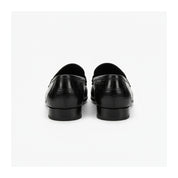 back-view - Men's Black Crocodile Leather Moccasins
