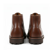 back-view - Men's Black Full Grain Leather Work Boots
