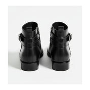 Men's Black Jodhpur Leather Boots - back-view