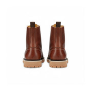 back-view - Men's Black Leather Biker Boots