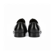 back-view - Men's Black Leather Brogue Dress Shoes