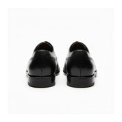 back-view - Men's Black Leather Brogue Oxford Shoes