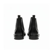 back-view - Men's Black Leather Chelsea Boots