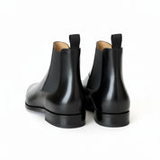 back-view - Men's Black Leather Chelsea Boots