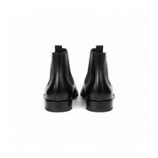 back-view - Men's Black Leather Chelsea Boots