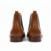 back-view - Men's Black Leather Chelsea Boots