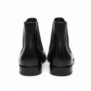 back-view - Men's Black Leather Chelsea Boots