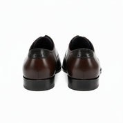 back-view - Men's Black Leather Formal Dress Shoes