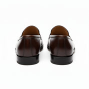 back-view - Men's Black Leather Moccasins