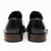 back-view - Men's Black Leather Oxford Shoes