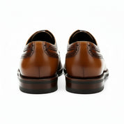 back-view - Men's Black Leather Wingtip Oxford Shoes