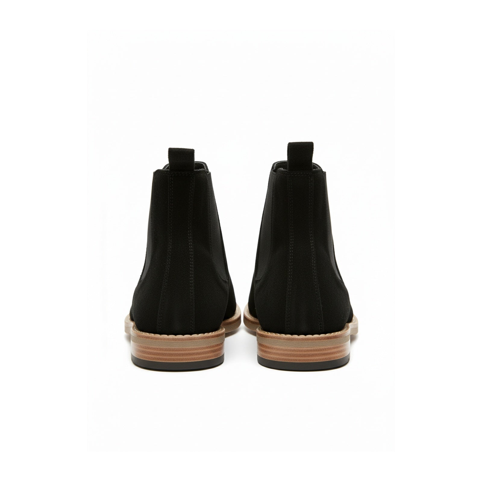 back-view - Men's Black Suede Chelsea Boots