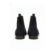 back-view - Men's Blue Suede Chelsea Boots