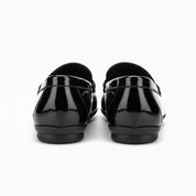 back-view - Men's Brown Cow Leather Bit Loafers