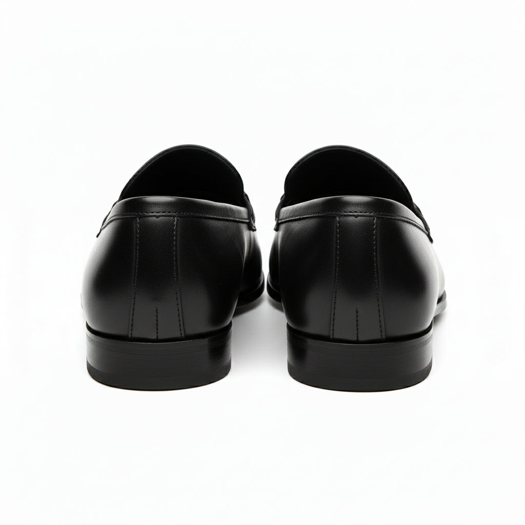 back-view - Men's Brown Cow Leather Loafers