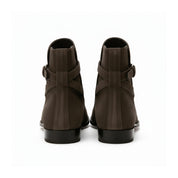 back-view - Men's Brown Cow Suede Chelsea Boots