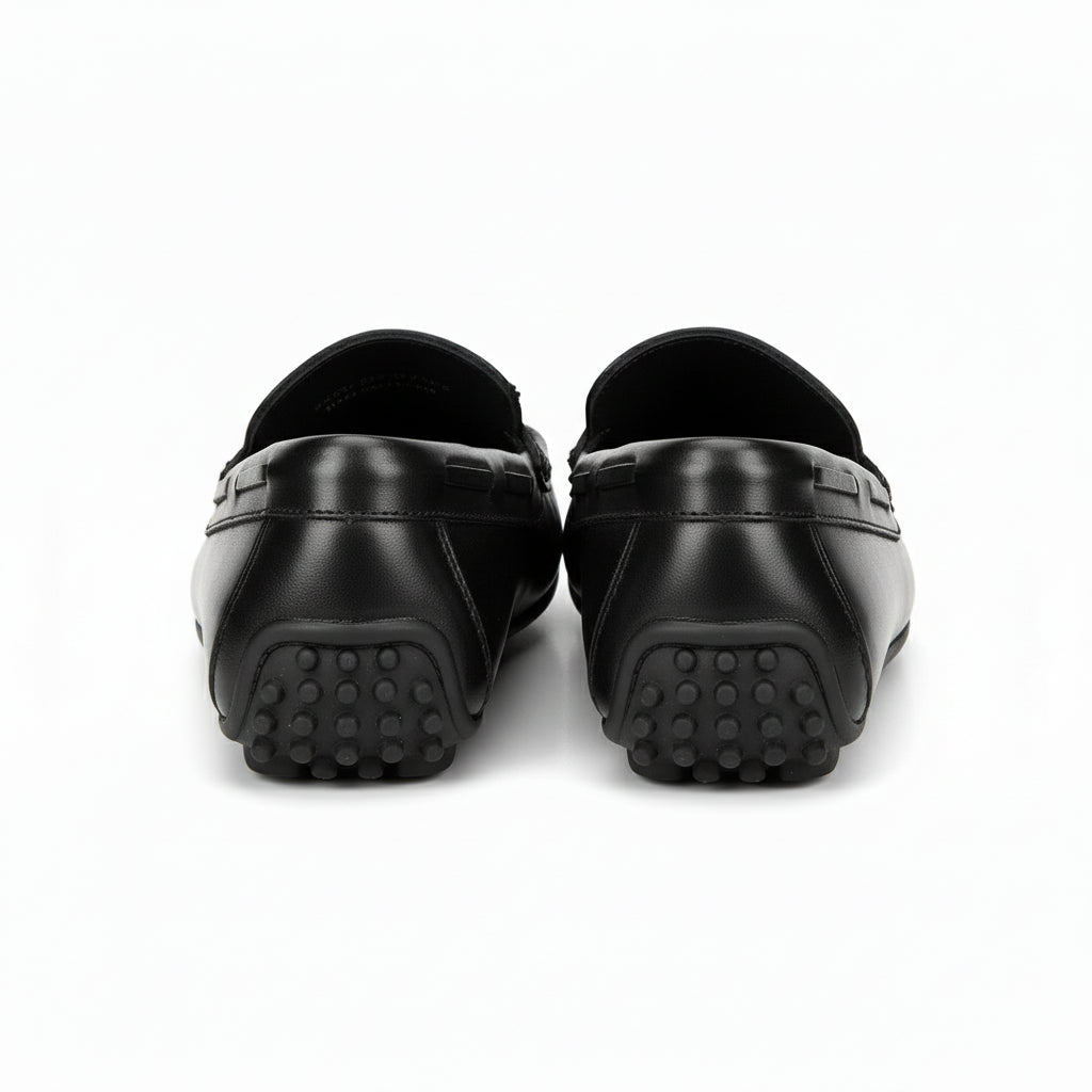 back-view - Men's Brown Genuine Cow Leather Casual Loafers