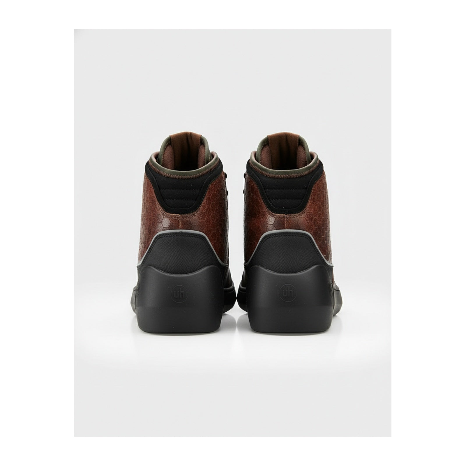 back-view - Men's Brown Leather Advance Protection Shoes