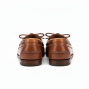 back-view - Men's Brown Leather Boat Shoes