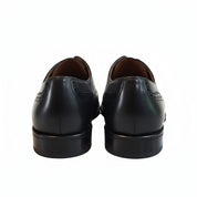 back-view - Men's Brown Leather Brogue Dress Shoes