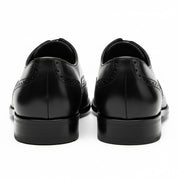 back-view - Men's Brown Leather Brogue Dress Shoes