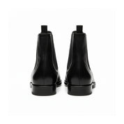 back-view - Men's Brown Leather Chelsea Boots