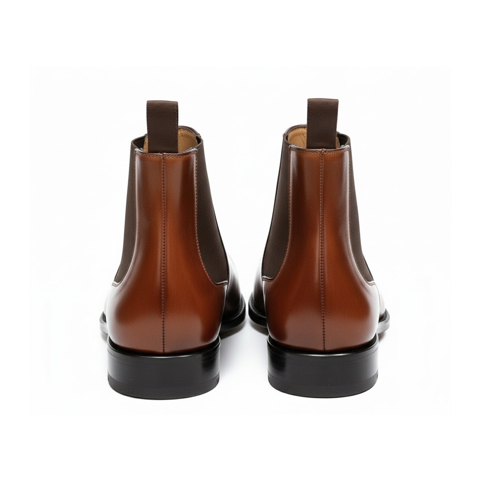 back-view - Men's Brown Leather Chelsea Boots
