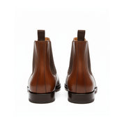 back-view - Men's Brown Leather Chelsea Boots