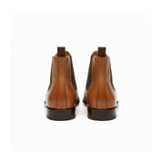 back-view - Men's Brown Leather Chelsea Boots