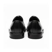 back-view - Men's Brown Leather Derby Shoes