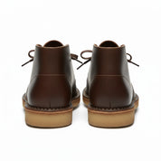 back-view - Men's Brown Leather Desert Boots