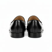 back-view - Men's Brown Leather Dress Loafers