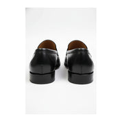 back-view - Men's Brown Leather Dress Moccasins