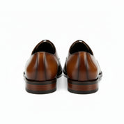 back-view - Men's Brown Leather Dress Shoes